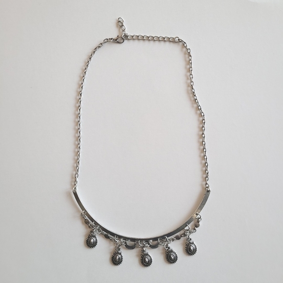 Silver Collar Boho Necklace - Picture 4 of 4